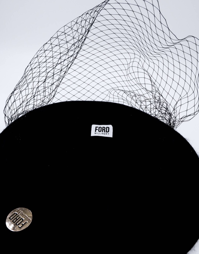 FORD MILLINERY - NIKKI Beret with veil