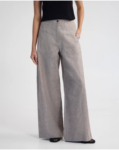 Oxford - Golide Linen Blend Pinstriped Pant