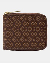 Wolf - Wolf Signature Range Zip Around Wallet Brown