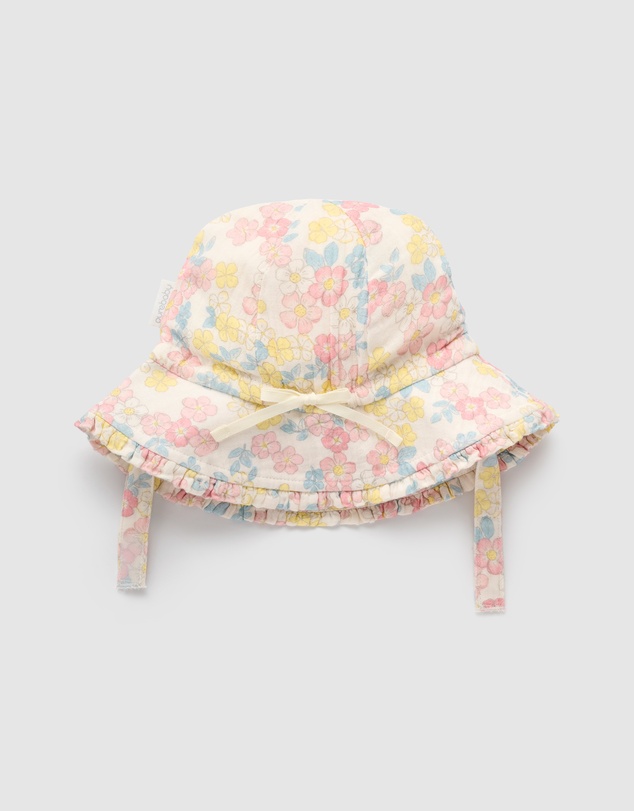 Purebaby - Ruffle Sunhat-Kids-Babies