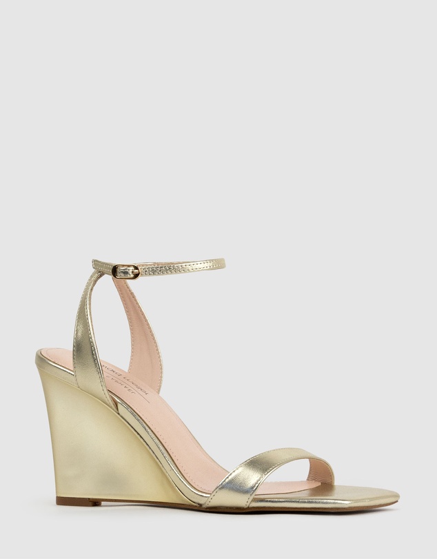 Edward Meller - SHANIA90 Single Strap Sandal on Wedge