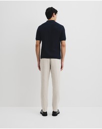 Country Road - Cotton Short Sleeve Textured Knit Shirt