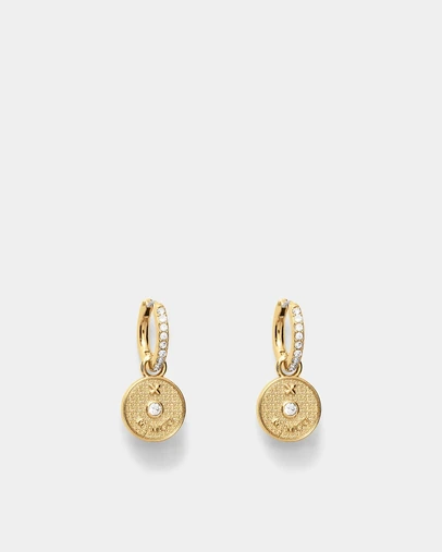 MIMCO - Amulet Charm Hoop Earrings