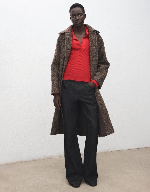 M.N.G - Polo-Neck Ribbed Sweater