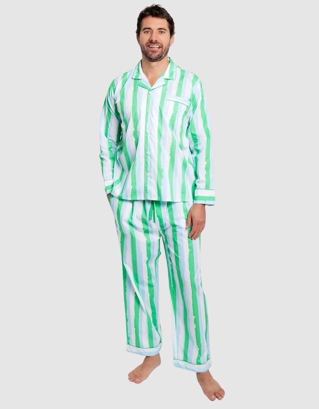 Sant And Abel - Men's Drawbertson Wild Stripes Long PJ Set