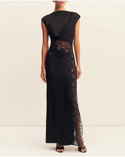 Shona Joy - Eniko Lace Gathered Maxi Dress