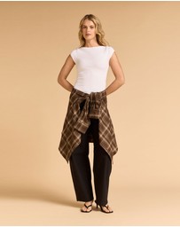 MVN - Ribbed Boatneck Top