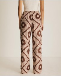 Atmos&Here - Chantilly Printed Satin Pants