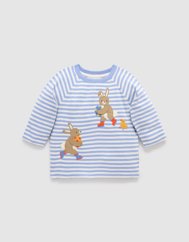 Purebaby - Bunny Egg Thief Tee -Kids-Babies