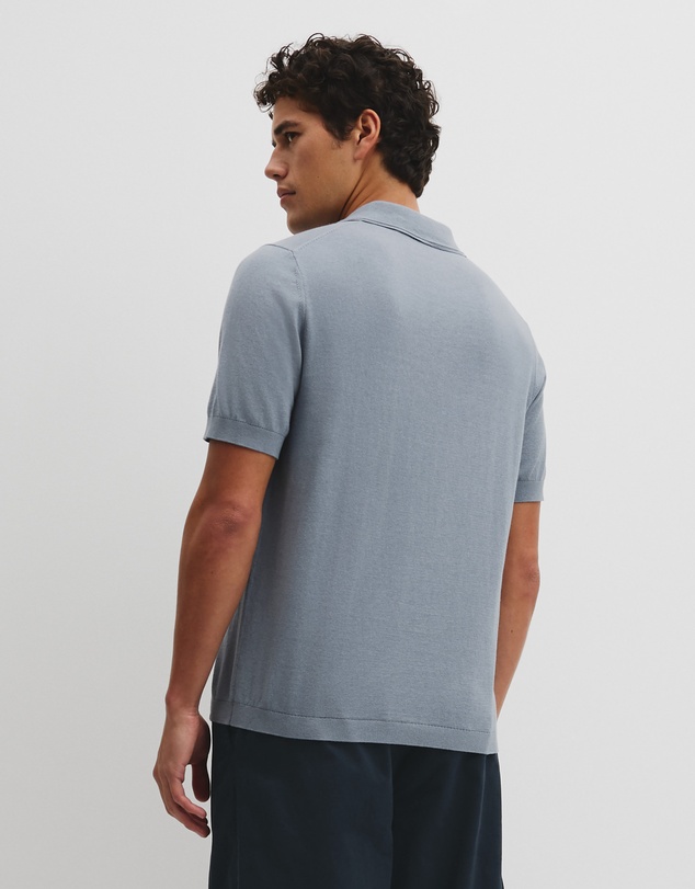 Country Road - Australian Cotton Blend Silk Button Polo
