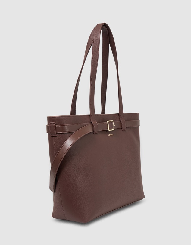 SABEN - Tabby Shoulder Bag Espresso + Bronze