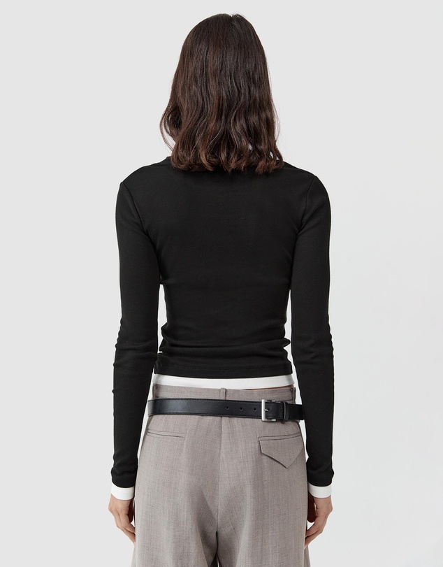 St. Agni - Organic Cotton Layered Long Sleeve Top