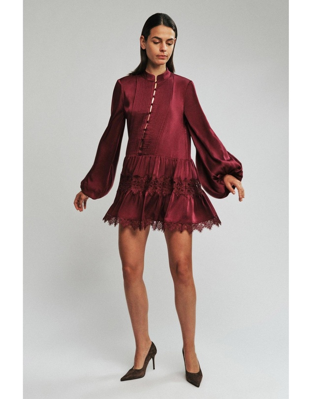 Bardot - Antonia Lace Trim Mini Dress