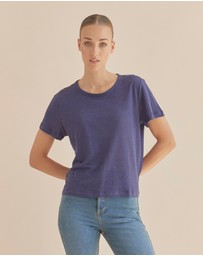 Amelius - Coogee Linen Crew Neck Tee