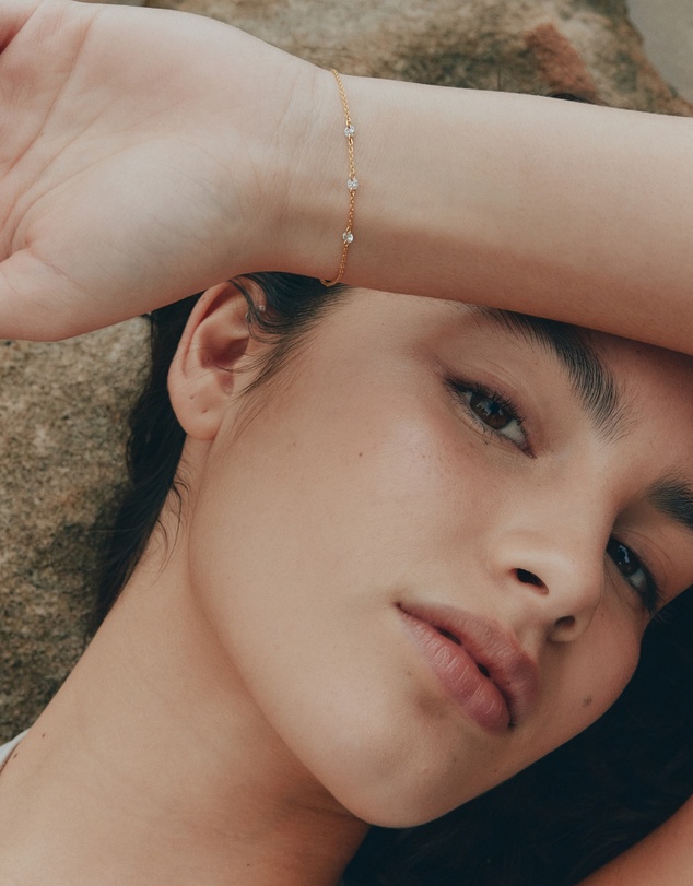 SAINT VALENTINE - Floating Stone Bracelet - Gold