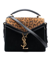 Pre-Loved by Azura Reborn - Pre-Loved Mini Suede Leopard Print Monogram Cassandra Top Handle Bag