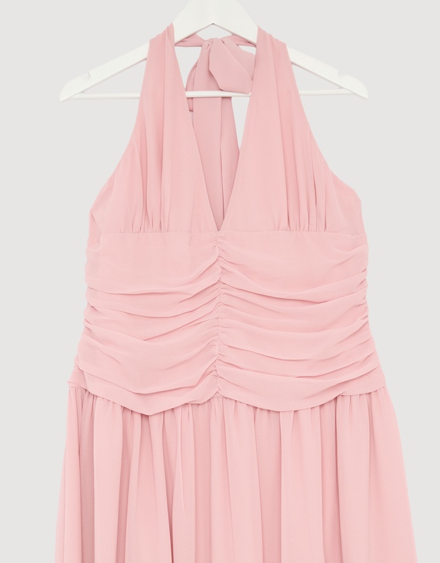Revibe - Repaired CHANCERY Talara Halter Maxi Dress - AU 16