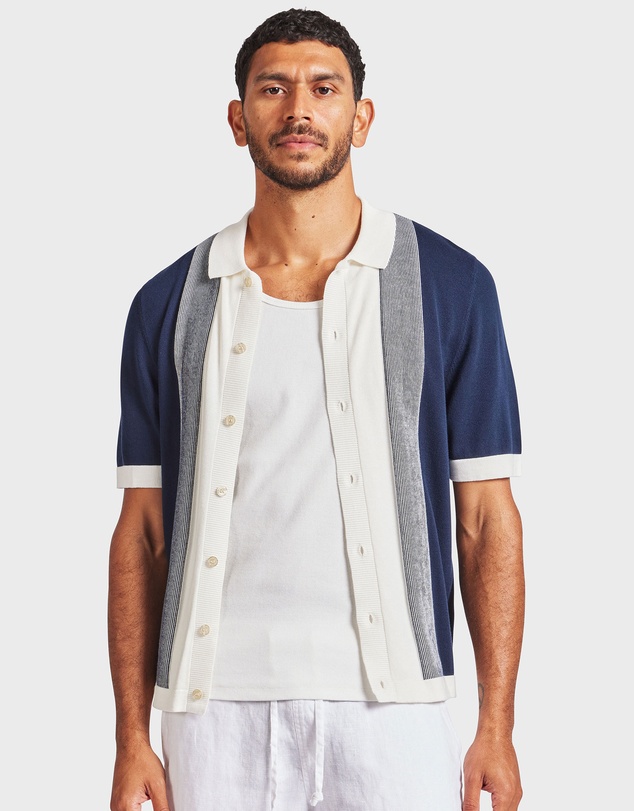 Academy Brand - Jackson Stripe Knit SS Shirt