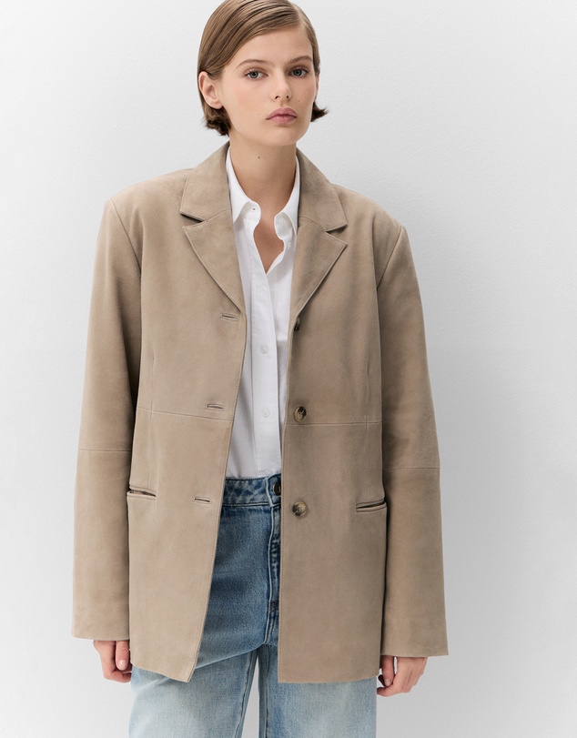 UNISON - Relaxed Suede Blazer