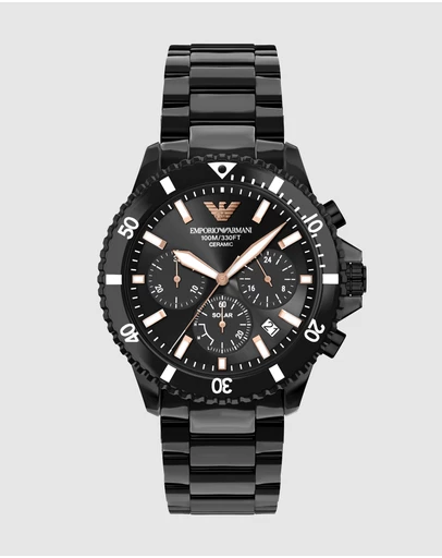 Emporio Armani - Black Chronograph Watch