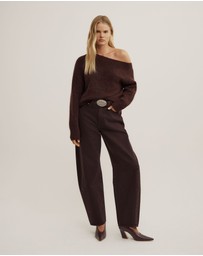 Witchery - Fluffy Asymmetric Knit