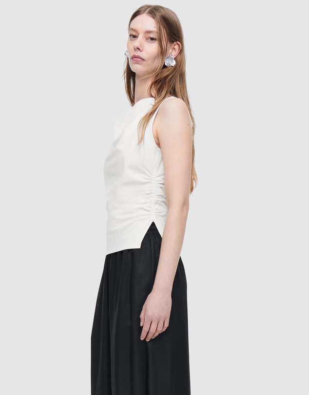COS - Cowl-Neck Gathered Sleeveless Top