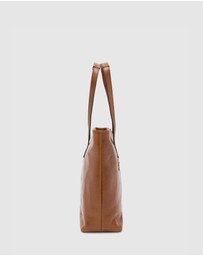 Florence - The Beatrice Tan Leather Tote Work Bag