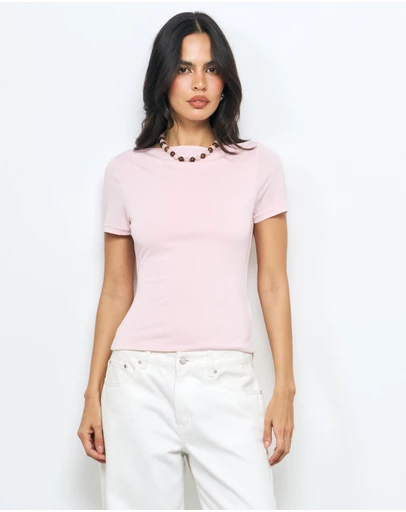 AERE - Jamie Cupro T-Shirt
