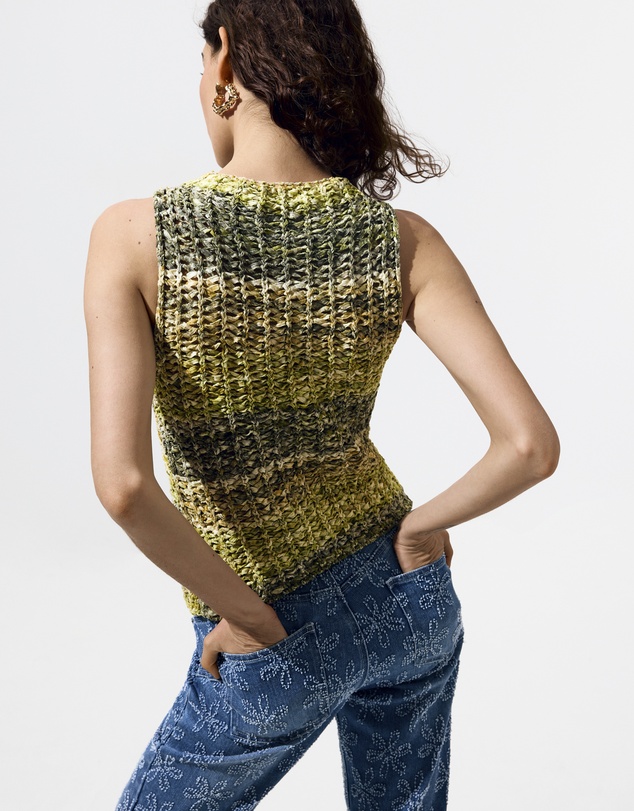 Desigual - Multicolor crochet T-shirt