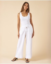 CAMIXA - Palazzo Linen Pants
