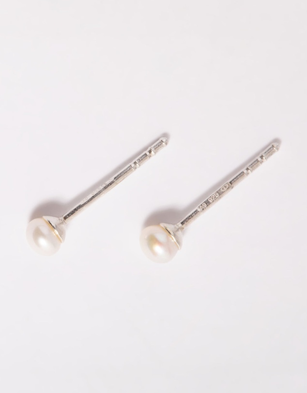 Lovisa - Sterling Silver Freshwater Pearl Stud Earrings