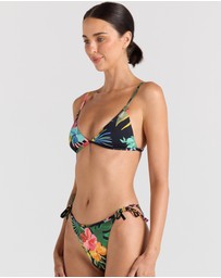 Poolside Paradiso - Kauai Bralette Tri Bikini Top - Tropical