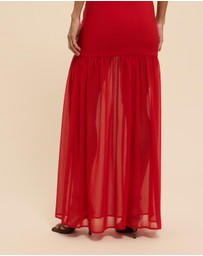 CHANCERY - Luella Scoop Neck Drop Waist Maxi Dress