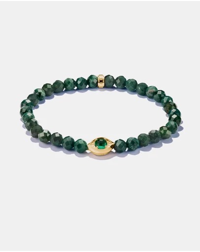 THOMAS SABO - THOMAS SABO Moss Agate Eye Bead Bracelet
