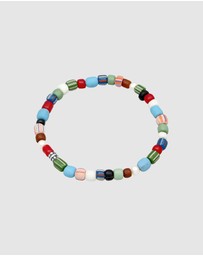 Kuzzoi - ICONIC EXCLUSIVE - Bracelet Men Beads Colourful with freshwater pearls in 925 sterling silver