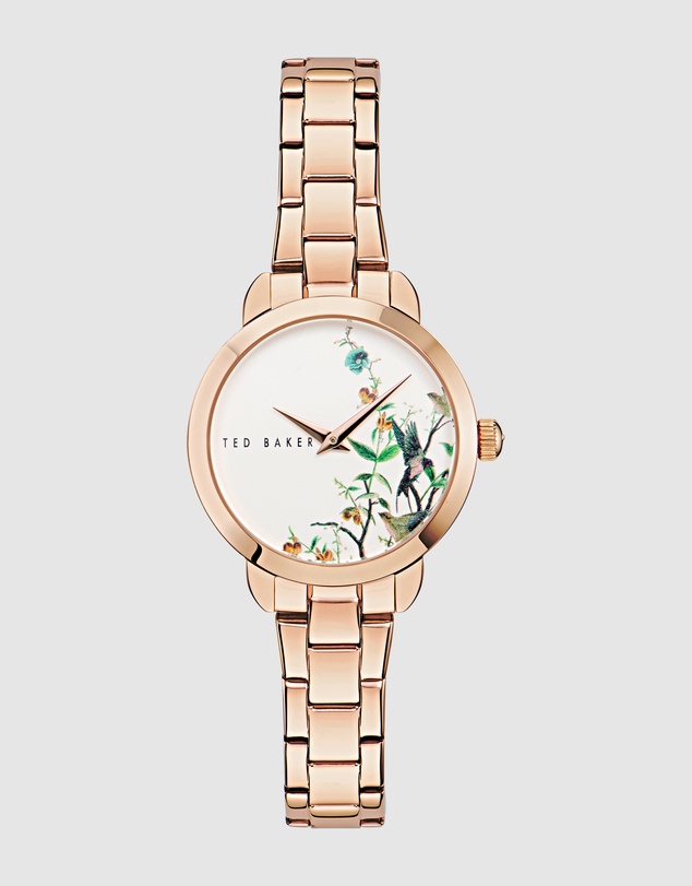 Ted Baker - Fleure 34mm Rose-Gold Tone Stainless Steel Watch