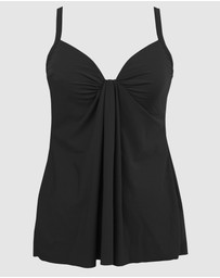 Miraclesuit Swimwear  - Marina Draped Underwired Tankini Top