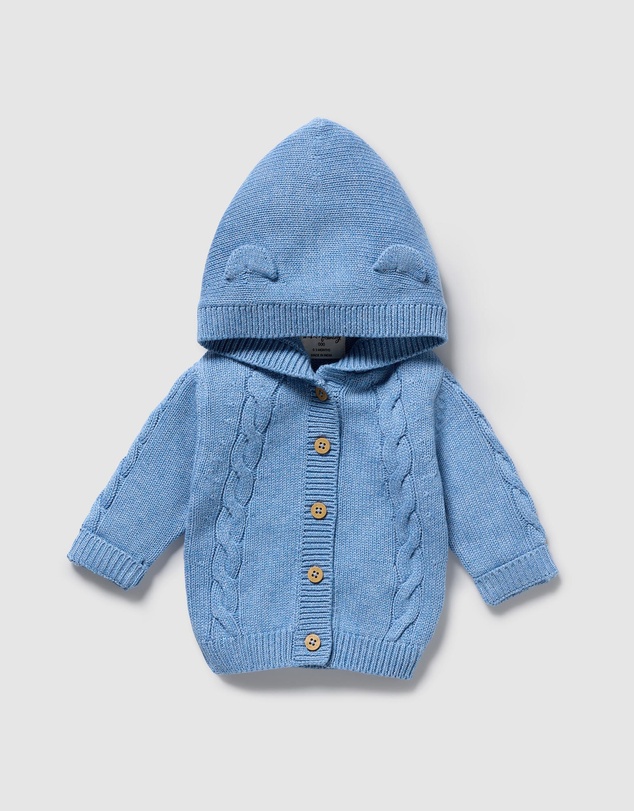 Wilson & Frenchy - Organic Knitted Cable Jacket - Babies