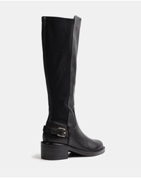 Wittner - Branda Leather and Neoprene Knee High Boots