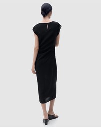 M.N.G - Kelly Draped Straight Dress