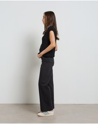DRICOPER DENIM - Maarte Black Wide Leg Jeans