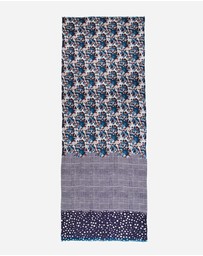 Ozwear Connection Uggs - Ugg 100% Australian Merino Wool Scarf Purplish Blue and Check