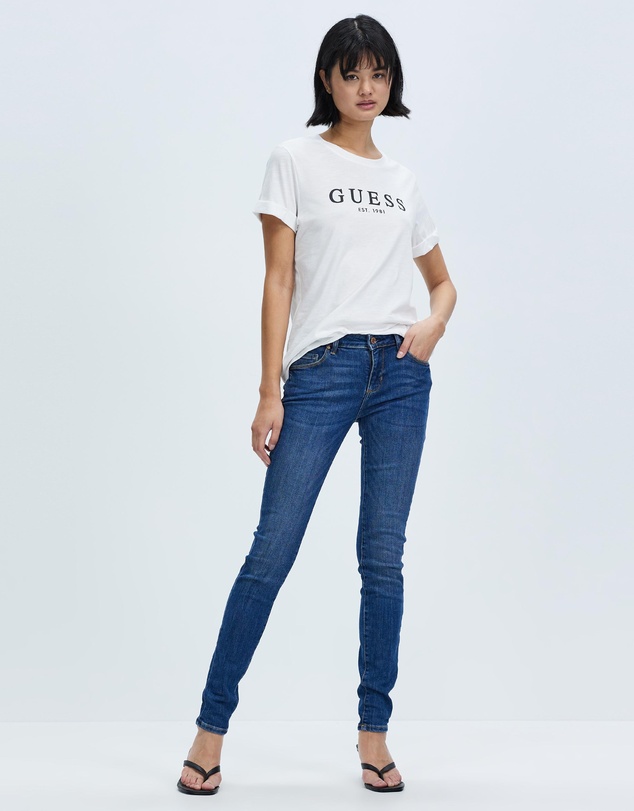 GUESS - Annette Mid Rise Skinny Jeans