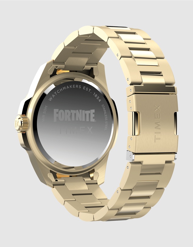 TIMEX - Timex x Fortnite Essex 45mm Stainless Steel Bracelet Watch