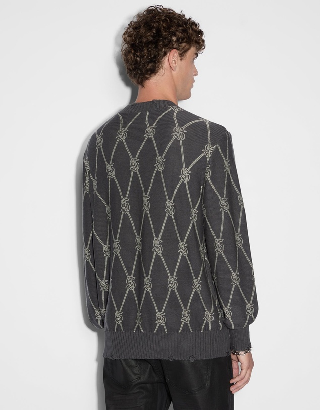 Ksubi - Diamond Dollar Knit Crew Grey