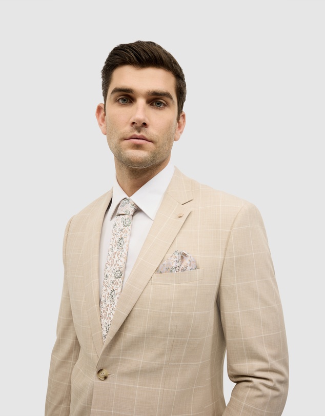 Politix - Windowpane Check Tailored Jacket