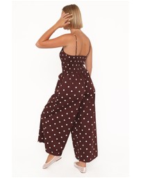 Petal & Pup - Paloma Jumpsuit - Chocolate Polka Dot