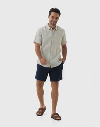 Coast Clothing - Linen Short Sleeve Shirt In Sand 
