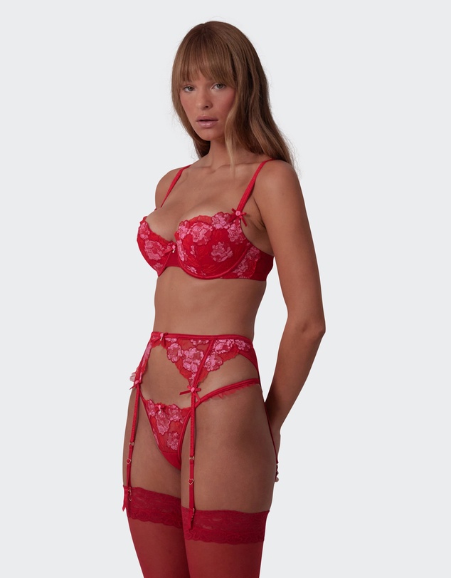 Bras N Things - Enchanted Everlasting Suspender - Red