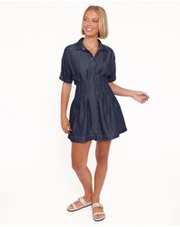 Petal & Pup - Davine Mini Dress - Blue
